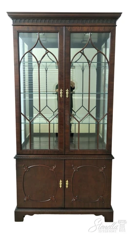 L53530EC: CENTURY Chippendale Mahogany China Display Cabinet Cover