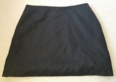 Womens Skirt-BODEN-British Tweed by MOON-black 100% wool lined straight-18L - Image 1 of 4