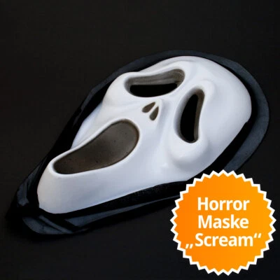 Scream Maske Totenkopfmaske Horror Halloween Totenkopf Scary Movie Verkleidung - Bild 1 von 2