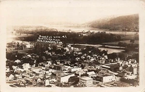 Rushford Minnesota MN Birdseye View Aerial Town Scene RPPC Postcard - Picture 1 of 2