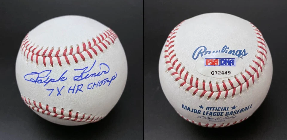 Ralph Kiner SIGNED ROMLB Baseball + 7 x HR Champ PSA/DNA AUTOGRAPHED - Image 1 of 1
