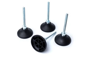 4 Stück Stelffüsse M12x100mm Ø 80mm Verstellfuß/Stellfüße/Maschinenfuss AEP80 12 - Bild 1 von 2