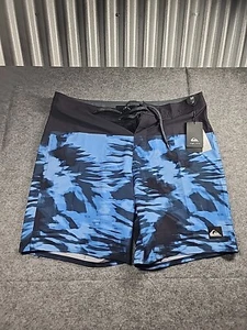 Quiksilver Board Shorts Mens Size 36 Blk V Marcher 19" Stretch Board Short New - Picture 1 of 11