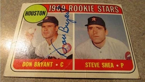Don Bryant Signed Autographed ROOKIE 1969 Topps #499 - Houston Astros Texas TX - Picture 1 of 2