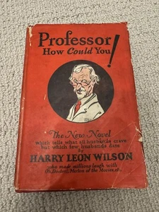 VINTAGE! Harry Leon WILSON "Professor How Could You" First Edition 1924 HCDJ - Picture 1 of 9