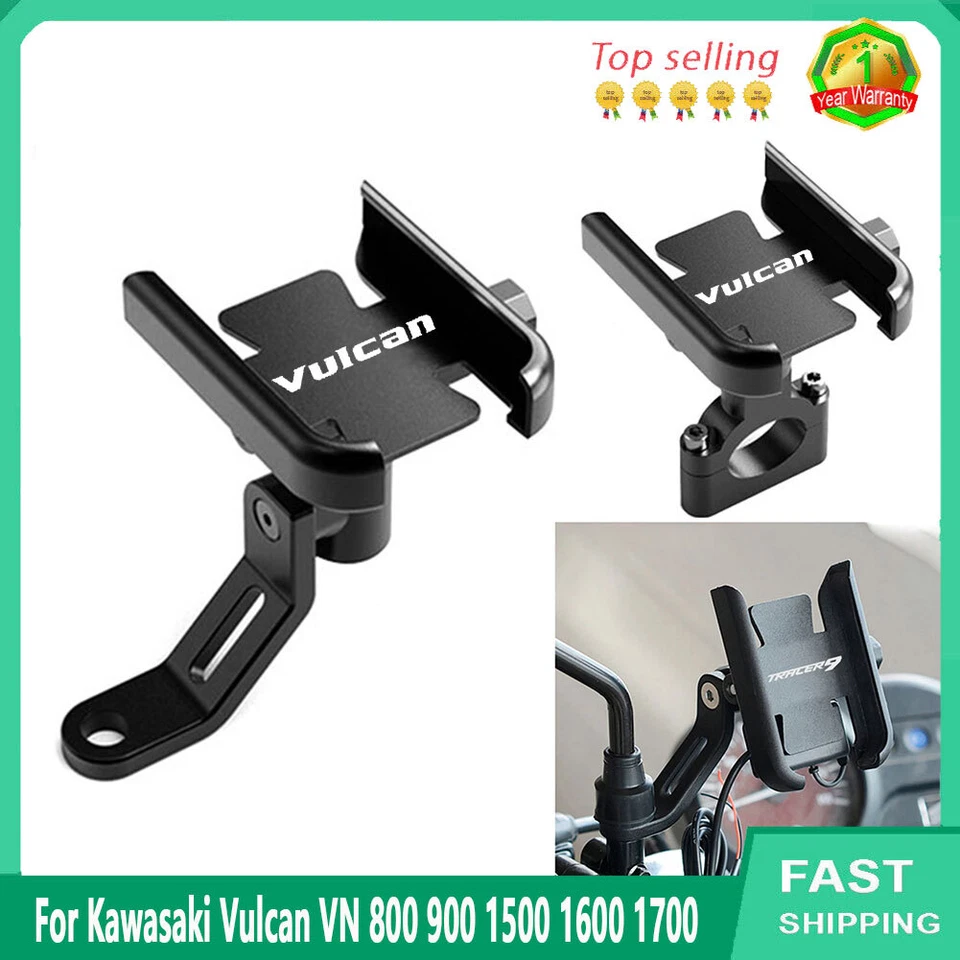 For Kawasaki Vulcan VN 800 900 Handlebar Mobile Phone Holder GPS Stand Bracket Foto 1 de 4