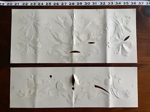1982 Vintage Stencils Symmetrical Floral Designs Illinois Bronze Print Co - Picture 1 of 6