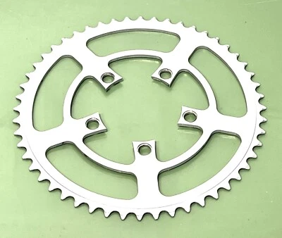 Anillo de cadena de aluminio Stronglight 52 dientes 86 mm BCD 5 pernos plata bicicleta de carretera Foto 1 de 4