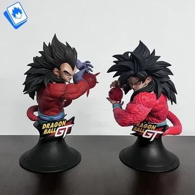 Action Figure DBGT Busto 24cm Goku Vegeta STATUA Anime - Immagine 1 di 4