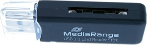 MediaRange USB 3.0 Czytnik kart pamięci Stick, czytnik kart SD / Micro SD z 2 szt. - Zdjęcie 1 z 5