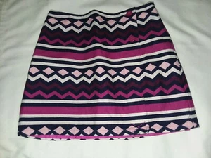 Gymboree 2016 Plum Pony Aztec Pattern Skirt Girls Sz 12 NWOT purple blue pink - Picture 1 of 6