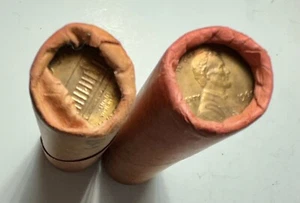 X Rare Roll 1969 Philadelphia P Mint 50 Nice Uncirculated Cent Coins - Picture 1 of 2