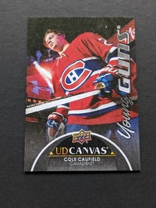 2021-22 UD Series 2 Canvas Young Guns Black #C211 Cole Caufield RC Rookie READ - Bild 1 von 17