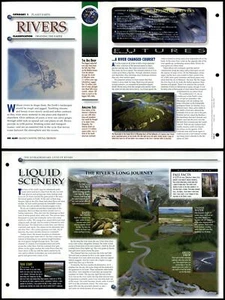 Rivers #76 Planet Earth Secrets Of The Universe Fact File Fold-Out Page - Picture 1 of 1