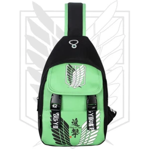 Mens Sling Bag Women Chest Bags Anime Attack On Titan Cross Body Travel Backpack - Picture 1 of 4