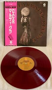 CREEDENCE CLEARWATER REVIVAL "MARDI GRAS" ULTRA-RARE 1972 JAPANESE RED WAX W/OBI