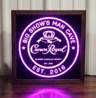 Custom Crown Royal Whisky LED Sign Personalized, Home bar pub Sign, Lighted Sign