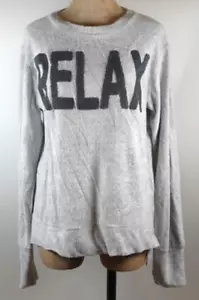 Sudadera de manga larga gris relax de tela de felpa mediana marca Royce - Imagen 1 de 3