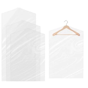 30 Pcs Clear Plastic Garment Bags Dustproof Clothing Protector Covers for Closet - Picture 1 of 7