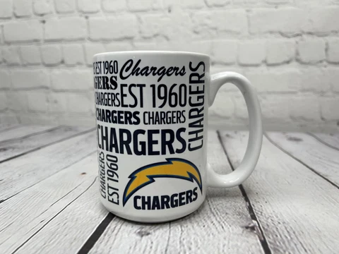 Los Angeles Chargers Established 1960 White NFL Collectible Mug Cup VGC! Cover
