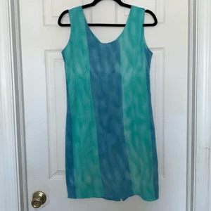Jams World Blue Striped Linen Dress - Picture 1 of 4