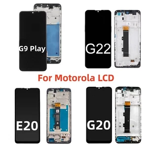 For Motorola G9Play/G20/E20/G22 LCD Display Touch Screen Digitizer Frame Replace - Zdjęcie 1 z 28