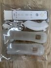 Nintendo Wii OEM White Remote Wiimote + Motion Plus adapter + Nunchuck + Cover