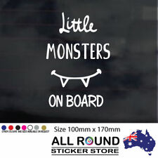 Little monsters Baby on board car sticker, cute baby window sticker