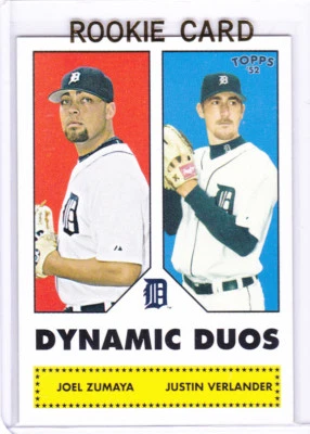 Justin Verlander 2006 Topps 52' Style DETROIT TIGERS ROOKIE CARD Dual RC Astros! - Image 1 of 2