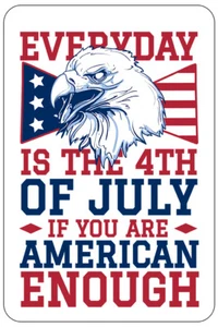 Everday is 4th of July II sign Metal funny man cave house decor A135 - Picture 1 of 1