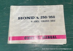 Honda CB 250/350 manual del propietario - Imagen 1 de 3