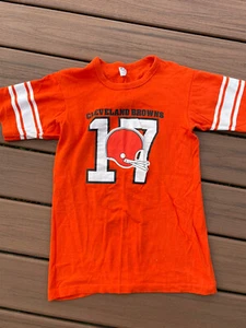 Vintage Champion Cleveland Browns Single Stitch T Shirt USA Brian Sipe 17 - Picture 1 of 7