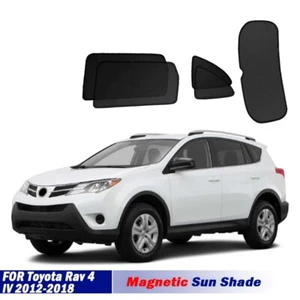 Magnetic Sun Shades for Toyota Rav 4 IV 2012-2018 Car Rear Back Window Sun Blind - Picture 1 of 21