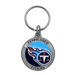 Tennessee Titans Tempered Steel Key Chain-Split Ring-Siskiyou Sports-New - Picture 1 of 3