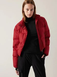 Athleta $199.00 Summit Down Jacket, Size 1X Candy Red - Picture 1 of 11