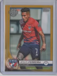 2020 Topps MLS Gold #167 Jesus Ferreira U22 RC 38/50 22 Under 22 - Flat S/H - Picture 1 of 1