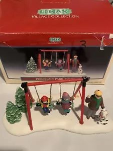 Lemax Porcelain Park Swing Set - Picture 1 of 3