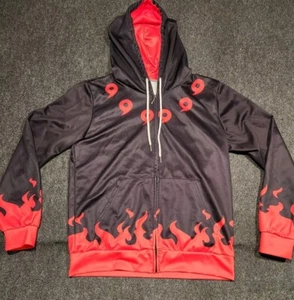 Adult Mens Xl Naruto Itachi Uchiha Full Zip Hoodie Jogger Jacket Unisex Baggy - Picture 1 of 11