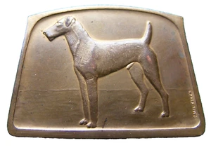 M117c Airdale Terrier (Irish & Scottish) Medal 1914 Belgium 47 x 36mm - Picture 1 of 2