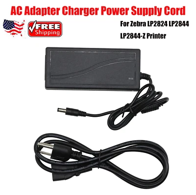 AC Adapter Charger Power Supply Cord For Zebra LP2824 LP2844 LP2844-Z Printer - Image 1 of 4