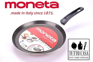 CREPIERA PIASTRA CREPES PIADINE PADELLA ANTIADERENTE 22 CM MONETA - Foto 1 di 1