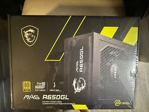 MSI MAG A650GL GAMING POWER SUPPLY - FULL MODULAR 80 PLUS GOLD 650W - BLACK - Afbeelding 1 van 2