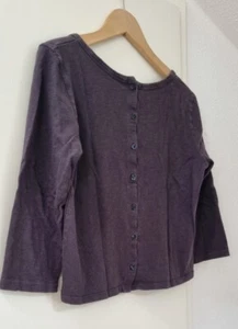 Ba&sh - Shirt, 3/4 Arm, Anthrazit, Knopfleiste Hinten, Baumwolle, Gr. 2, 36 / 38 - Bild 1 von 5