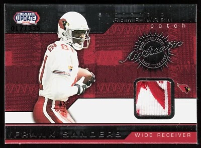 2002 Pacific Heads Update - Game-Worn Frank Sanders #5 Patch /335 Reebok Logo - Image 1 of 2