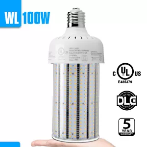 100W Led Corn Light Bulb, 12000Lm 400W Equivalent 5000K Outdoor Indoor Lighting - Picture 1 of 18