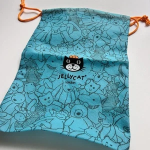Jellycat London - Blue Drawstring Bag Pouch -  7.5" X 10.5" - Picture 1 of 3