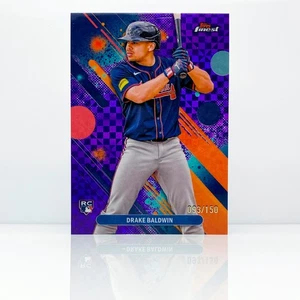 DRAKE BALDWIN - 2025 Topps Finest - Purple X Fractor Common - Braves - 93/150 - Picture 1 of 2