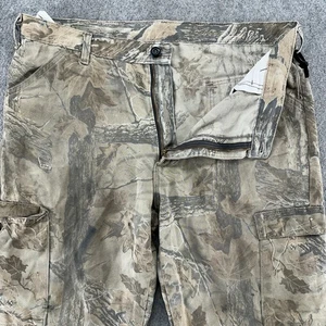 VINTAGE  Hunting Pant Mens L Brown Realtree Camo Cargo Pockets Outdoor USA 90s - Picture 1 of 11
