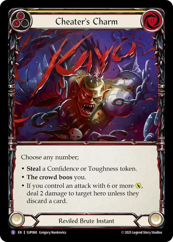 FAB   Cheater's Charm  - Super Slam Card # 068 - Image 1 of 1