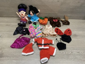 Muñecas de peluche Loonette and Molly de 9" - Sofá grande y cómodo con ropa de repuesto - Imagen 1 de 13